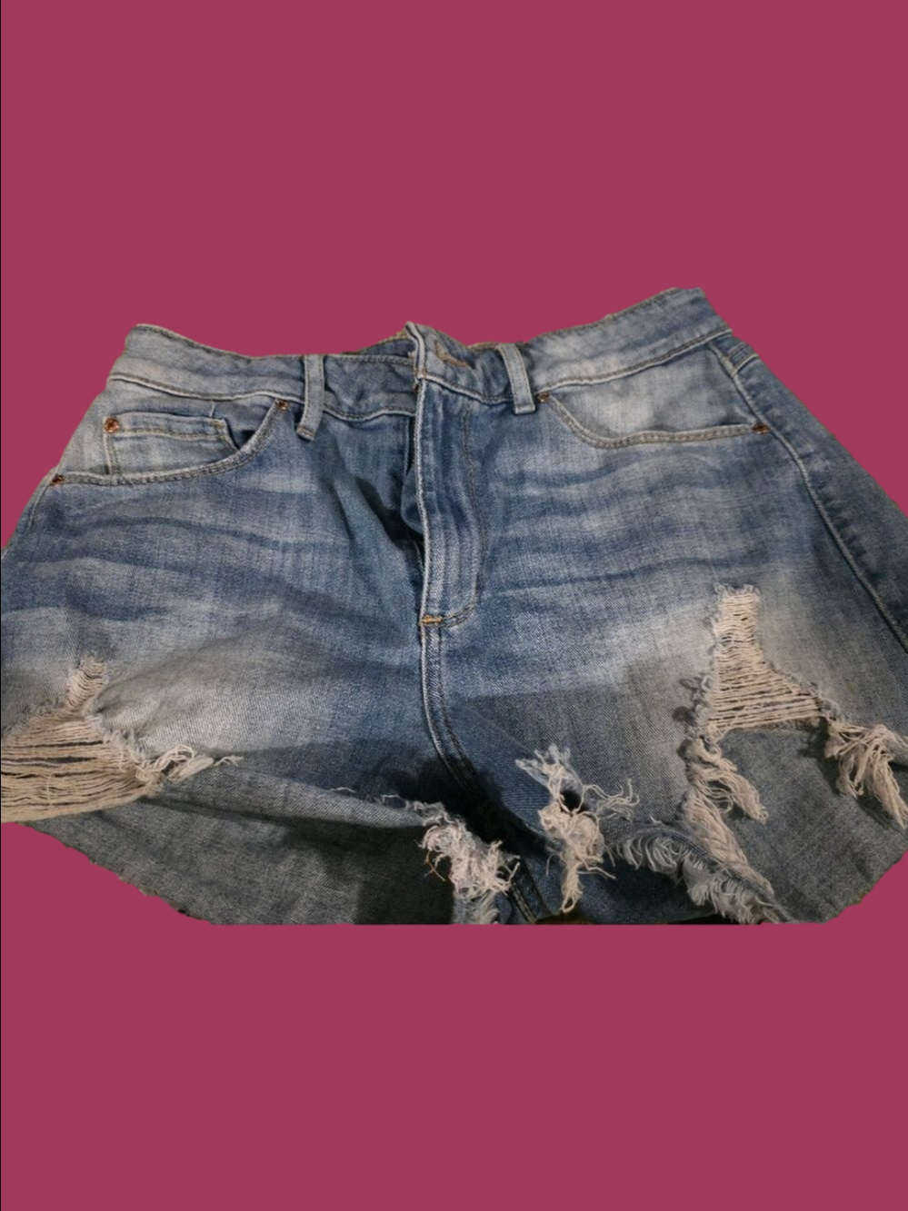 4/$25 Deal! Guess Distressed Denim Jean Shorts Blue
